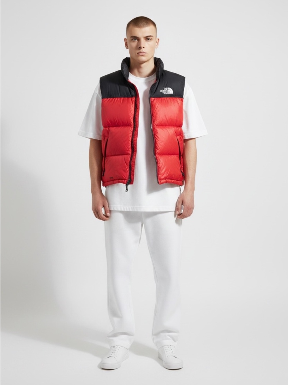 The North Face Nuptse Red Puffer Down Vest NF002Y0 XXL